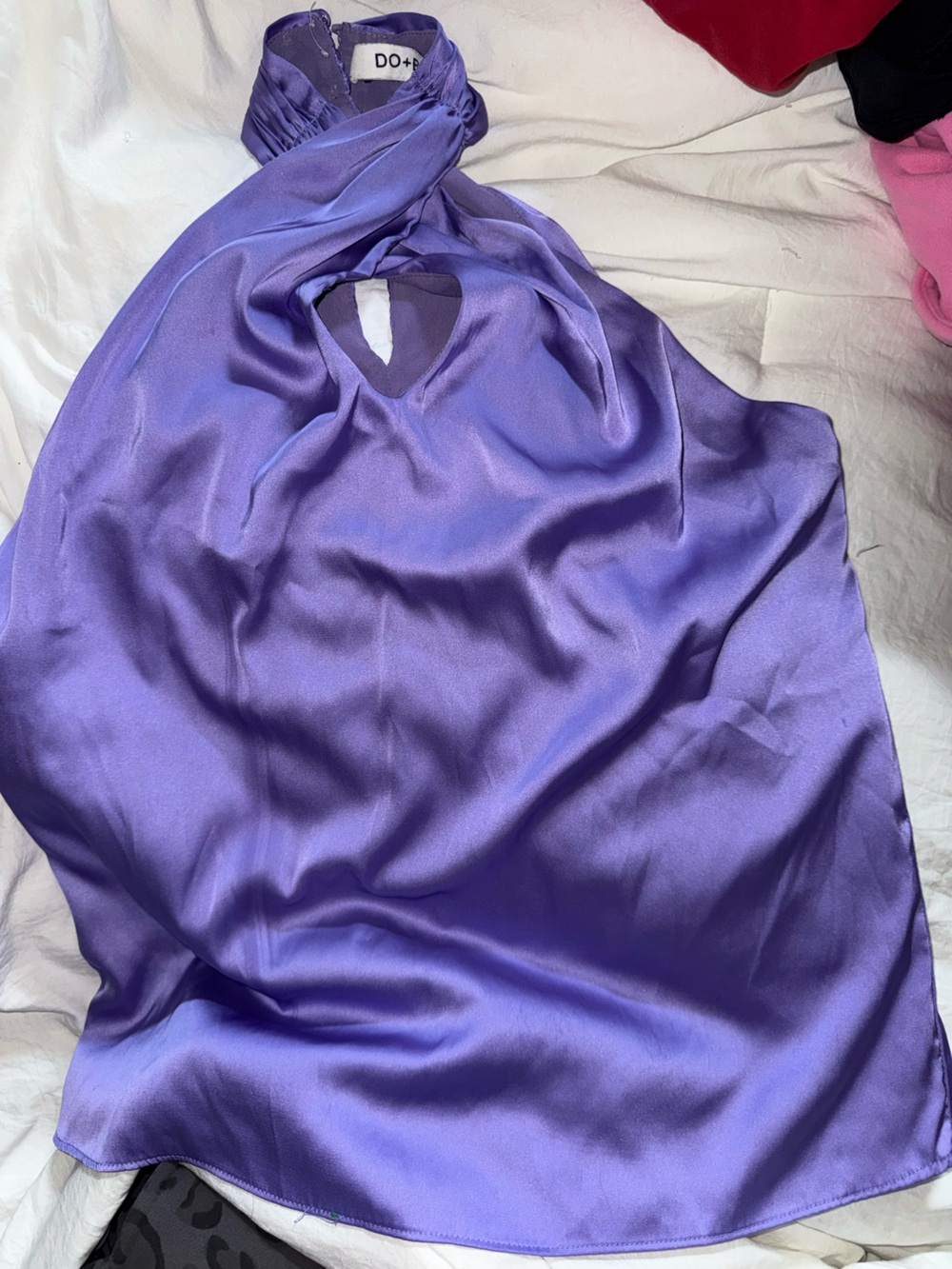 DO+BE Lavender Satin Slip Chemise